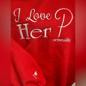 I love couple shirts. I love his D, I love her P, Embroidered for any occasion.